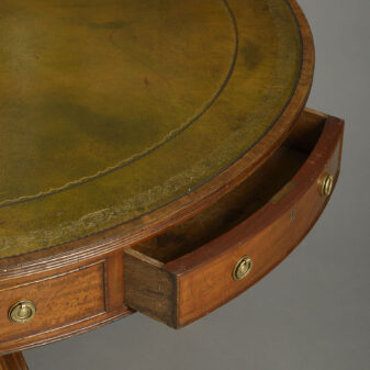 Late 19th Century George III Style Mahogany Drum Table