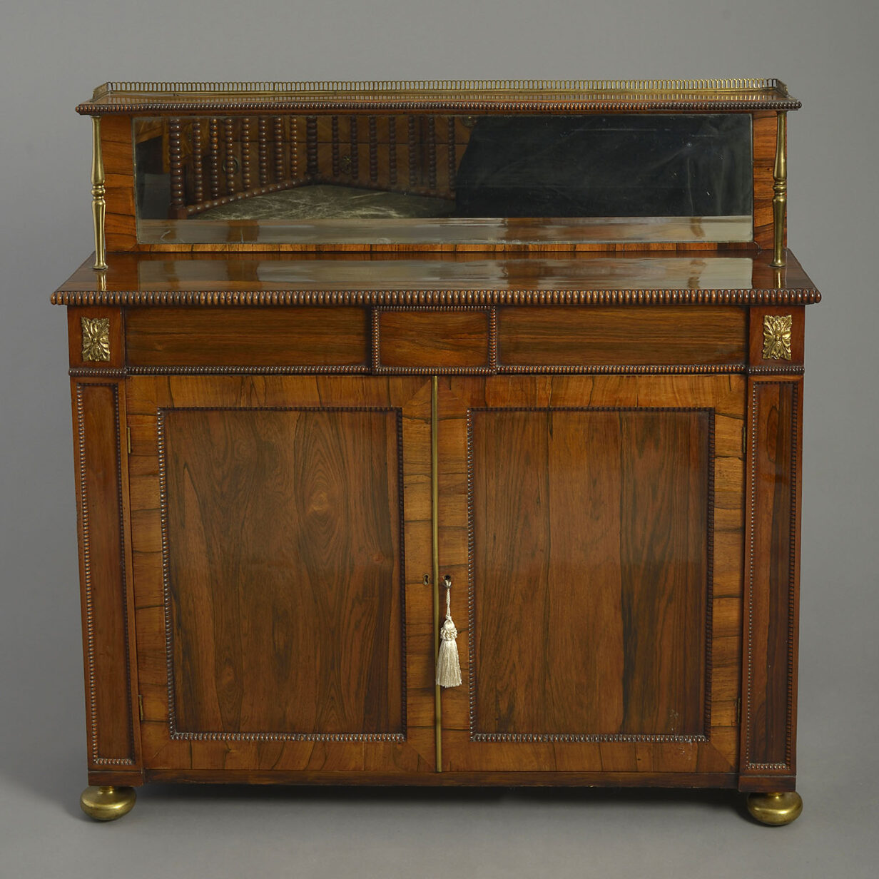 Early 19th century regency period rosewood cabinet