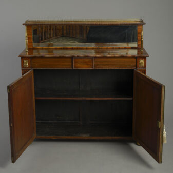Early 19th century regency period rosewood cabinet