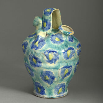 Early 20th Century Faience Pottery Water Vessel