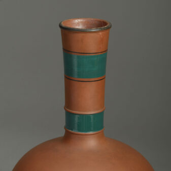 Early 20th century terracotta bottle vase in the classical taste