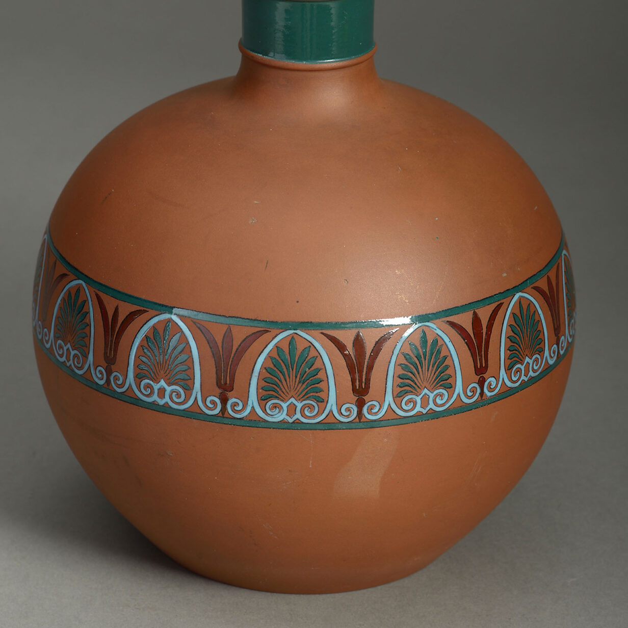 Terracotta bottle vase