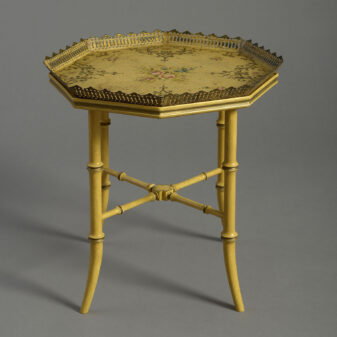 Yellow tole table