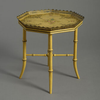 Yellow Tole Table