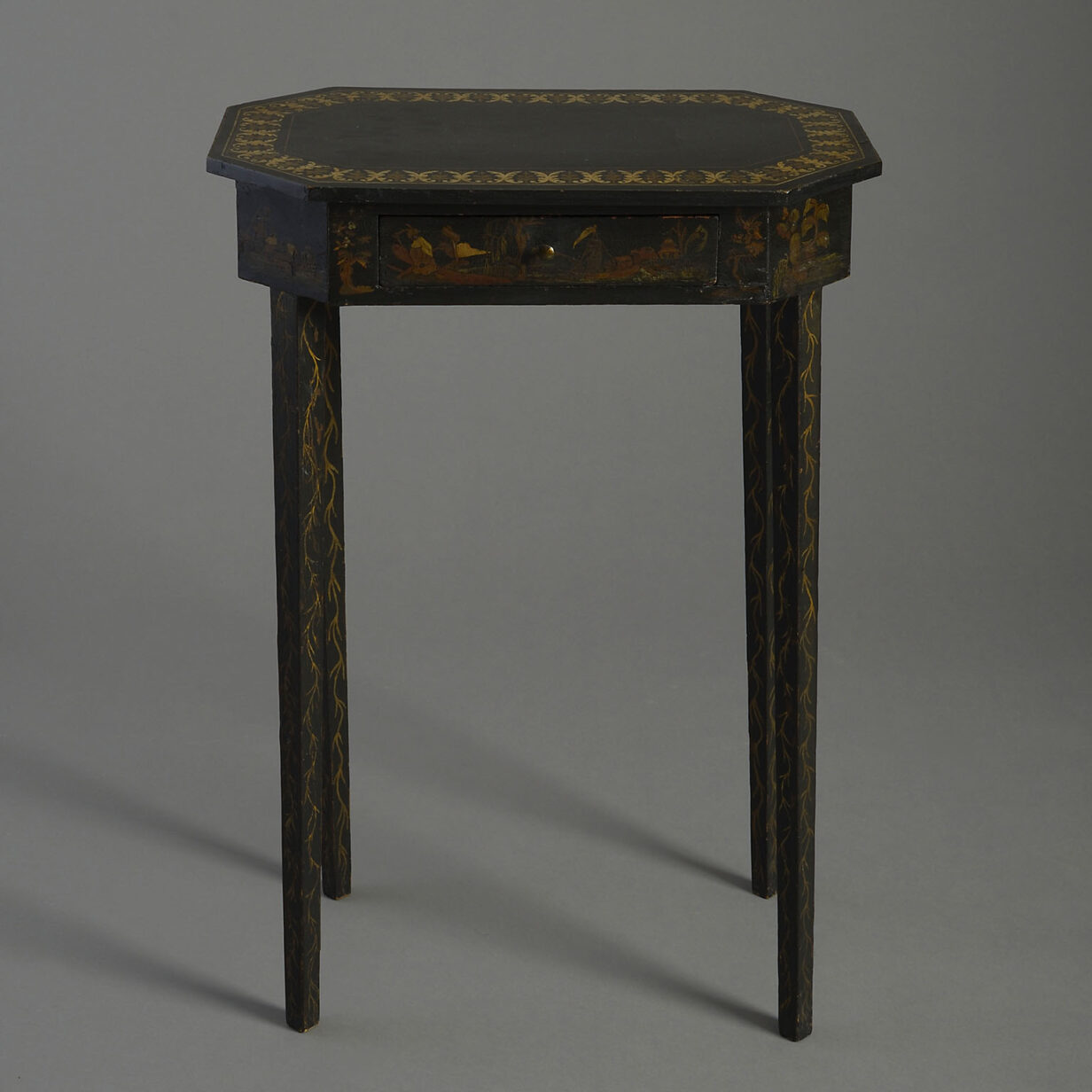 18th Century Sheraton Period Painted Occasional Table