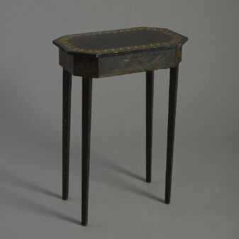 18th century sheraton period painted occasional table