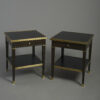 Pair of Ebonised End Tables