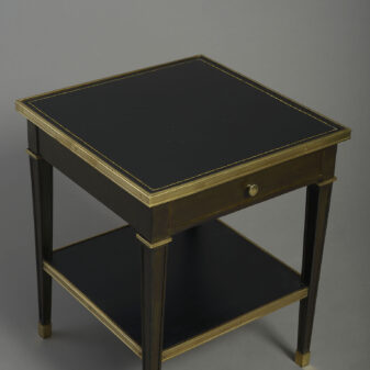 Mid-century ebonised maison jansen end table