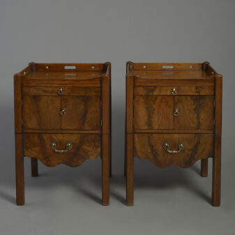 Pair of 18th century george iii period mahogany bedside commodes