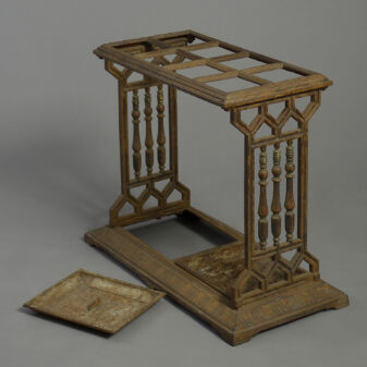 Late 19th Century Aesthetic Movement Cast Iron Stick and Umbrella Stand