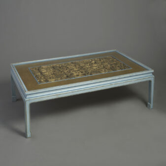 Blue Painted Coffee Table