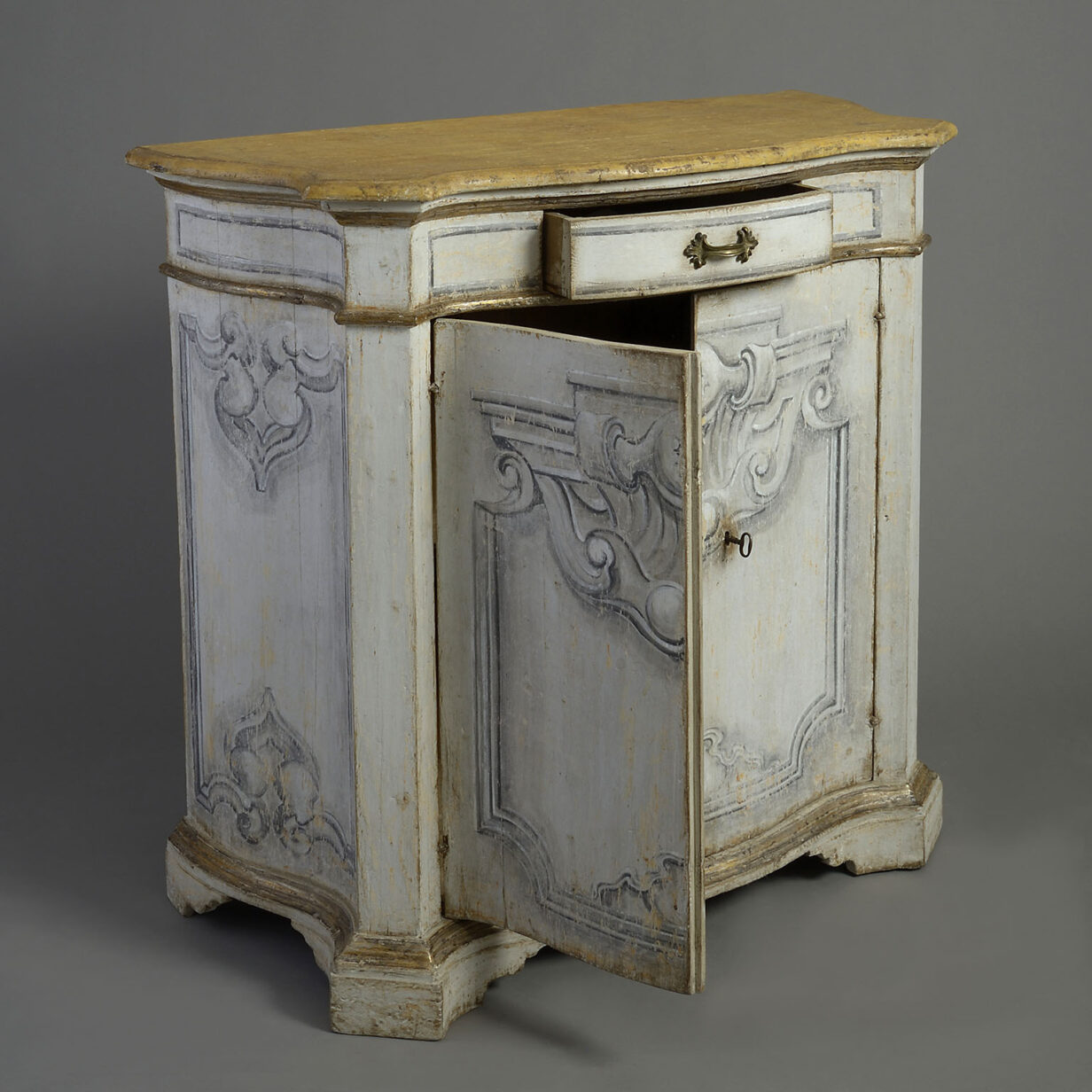 Painted commode in the baroque manner