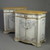 Pair of painted italian commodes