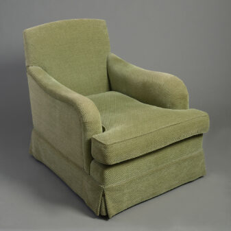 Pair of Howard Style Easy Armchairs