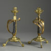 Pair of sword hilt candlesticks