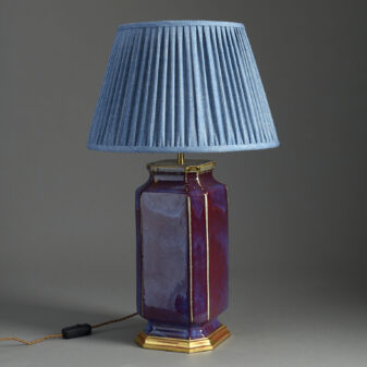 Square Flambe Lamp