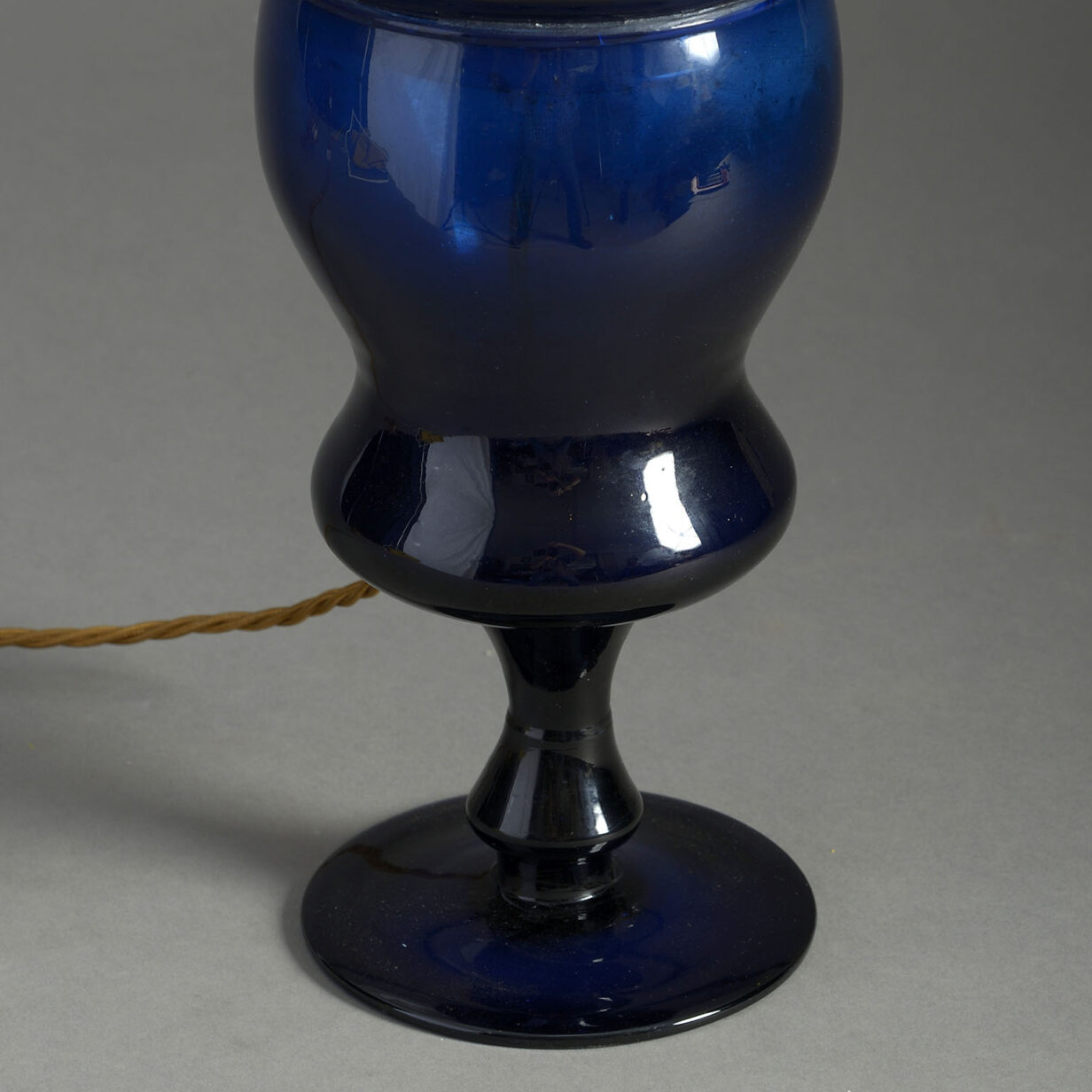 Bristol Blue Glass Lamp