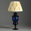 Bristol blue glass lamp
