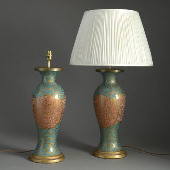 Pair of Kashmiri Lamps