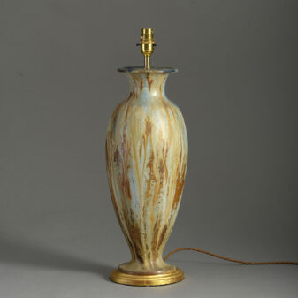Art pottery vase lamp