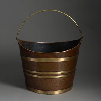 Copper and Brass Peat Bucket