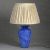 Blue glass lamps