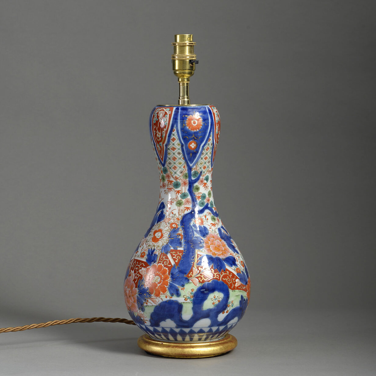 Imari Gourd Vase Lamp