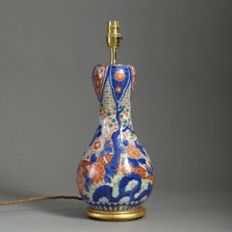 Imari gourd vase lamp