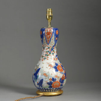 Imari gourd vase lamp
