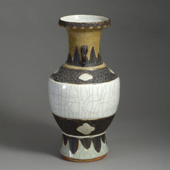 Crackle porcelain vase