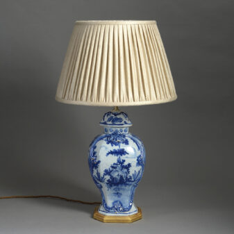 Blue and White Delft Vase Lamp