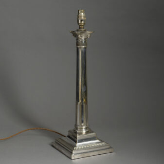 Old Sheffield Plate Lamp