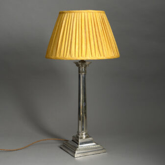 Old Sheffield Plate Lamp
