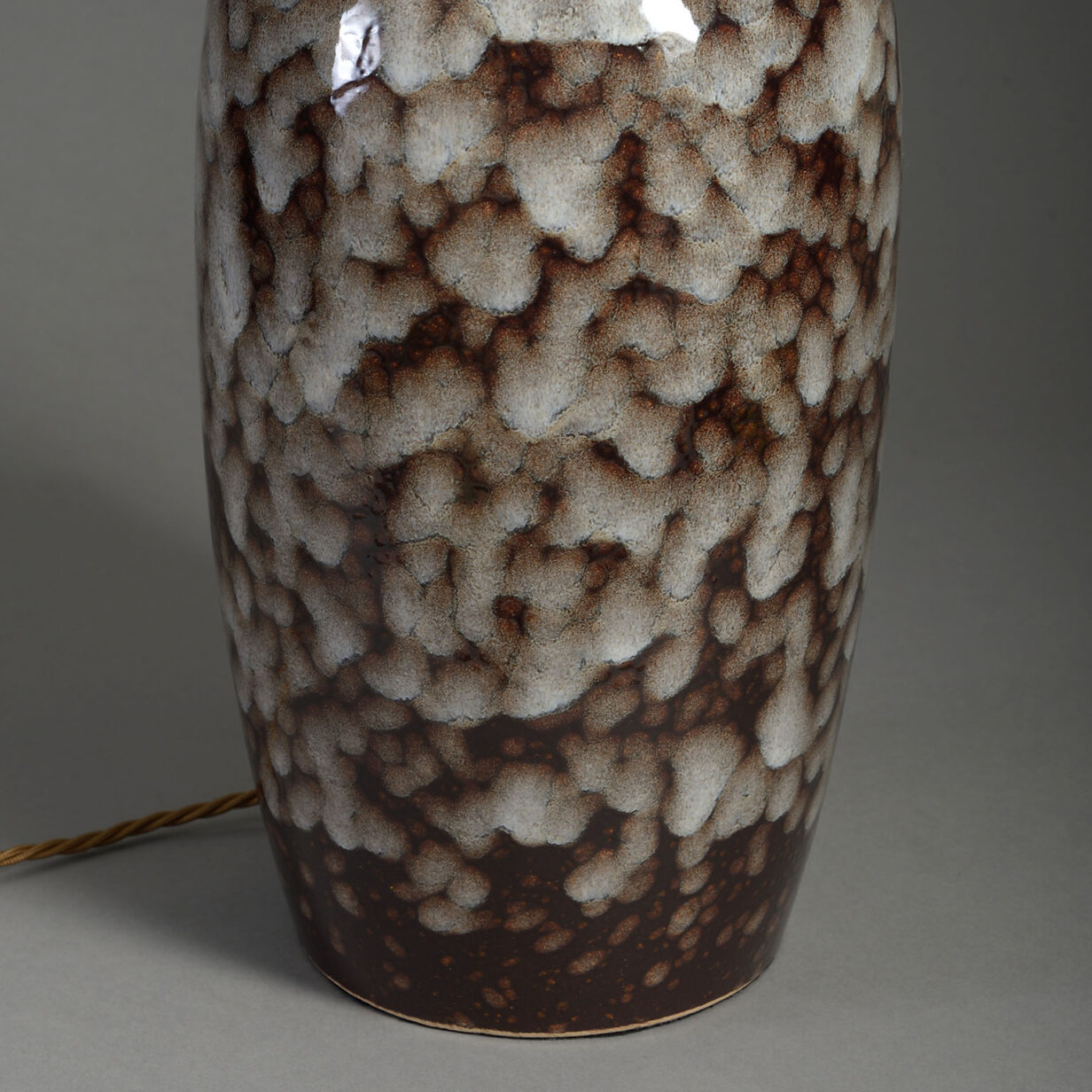 Mid-Century Pottery Vase Lamp