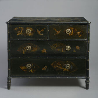 Regency Japanned Chest of Drawers
