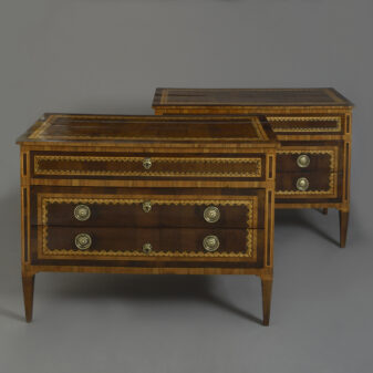 Pair of North Italian Commodes