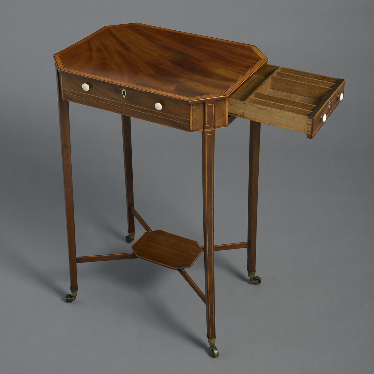 Late 18th Century Sheraton Period Mahogany Occasional Table