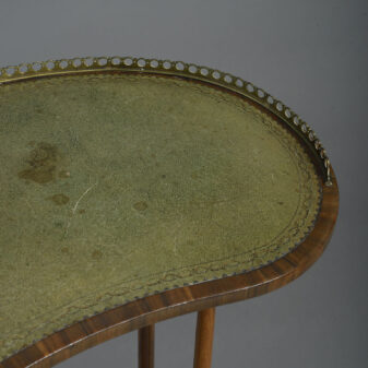 Early 19th century regency period rosewood kidney table