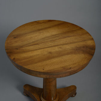 Early 19th Century Empire Period Walnut Occasional Table