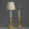 Pair of empire ormolu lamps