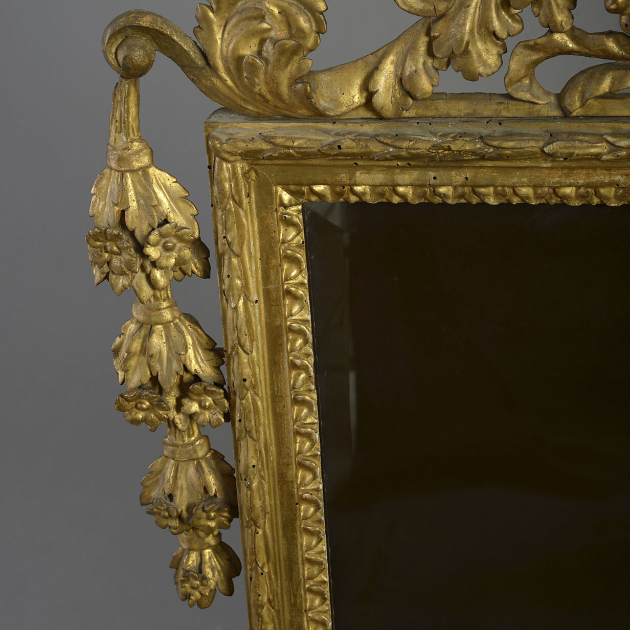 Mid-18th Century Carved Giltwood Mirror