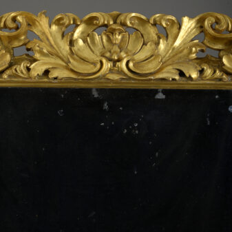 18th century baroque period carved giltwood mirror