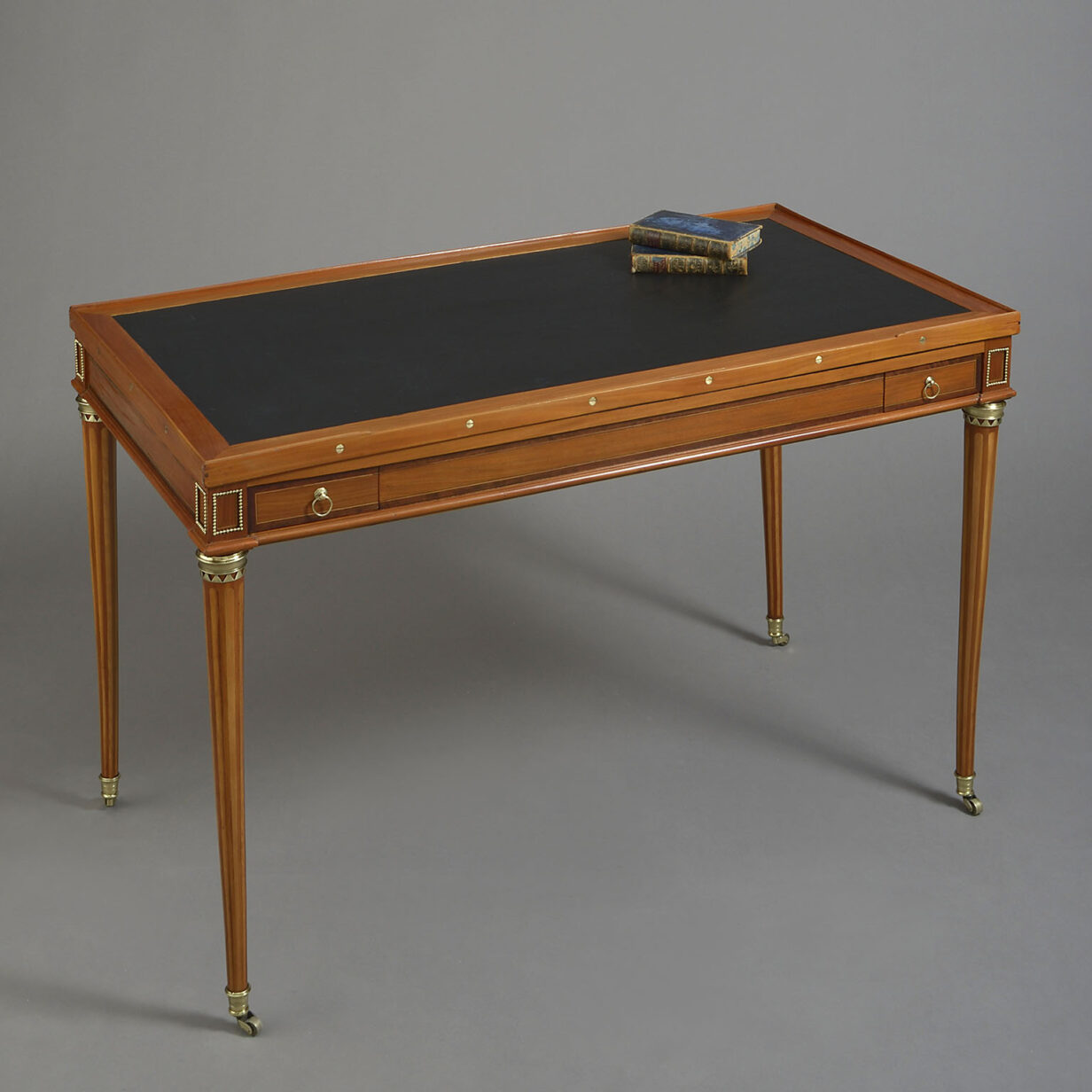 A late 18th century louis xvi period tric trac table by saunier