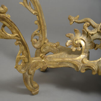 Early 18th Century Louis XV Period Giltwood Console Table