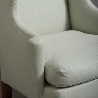 Queen anne wing armchair