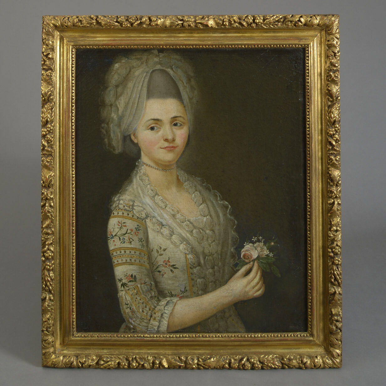 Oil of a french lady
