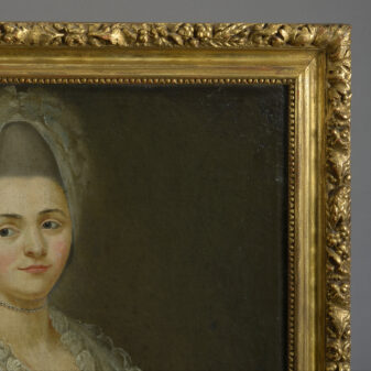 Oil of a french lady