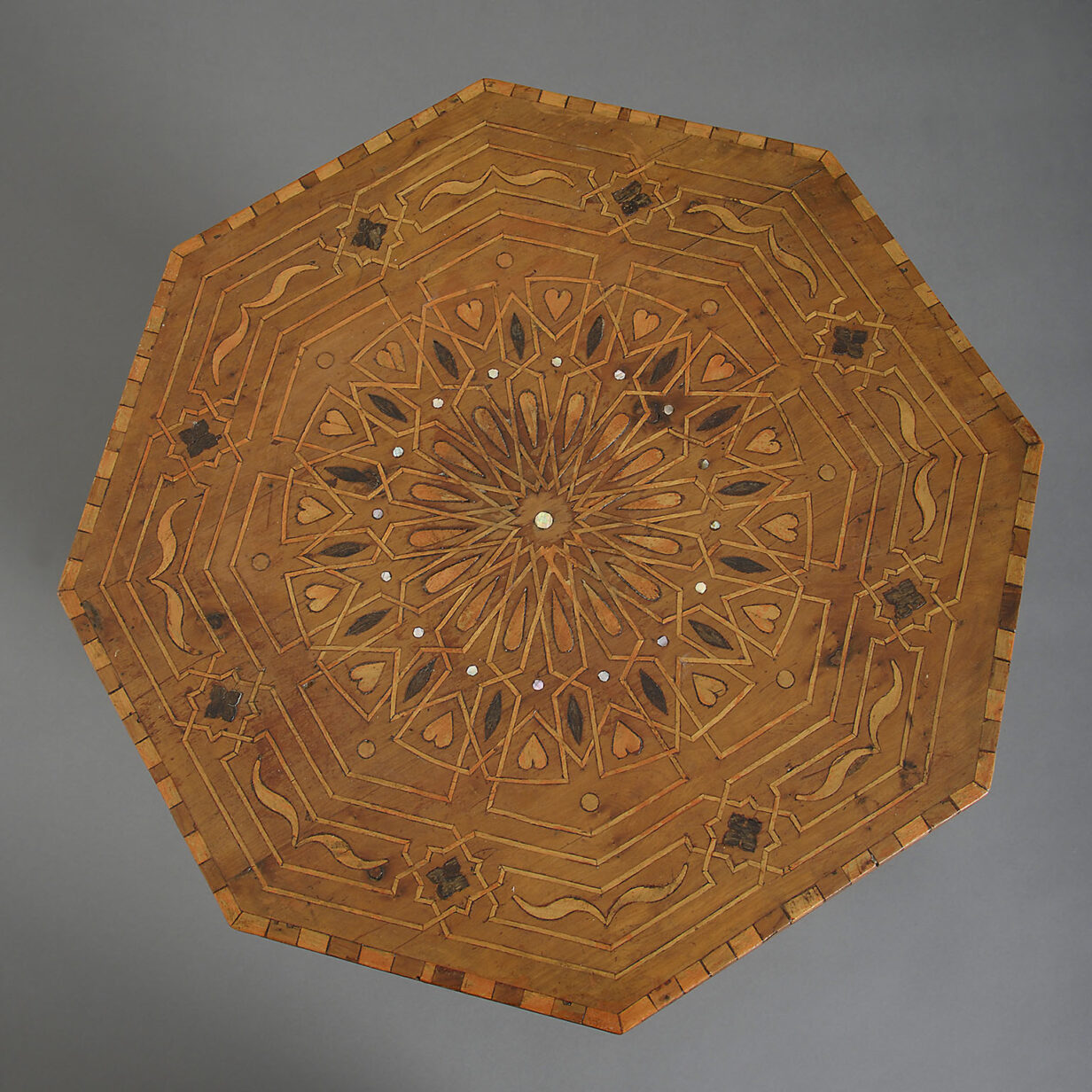 19th Century Inlaid Octagonal Occasional Table