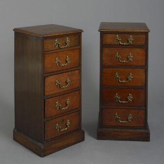 Pair of mid-18th century george iii period chests of drawers