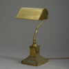 Edwardian brass desk lamp